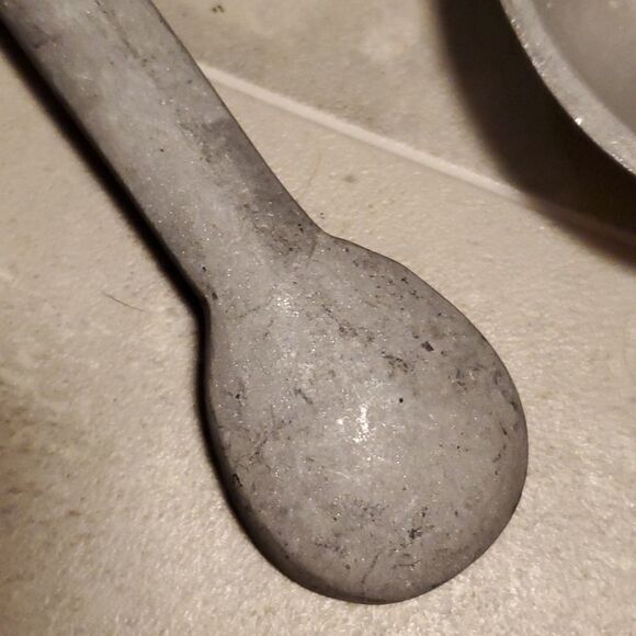 Vintage Aluminum Spoon & Fork Set - Picture 2 of 9